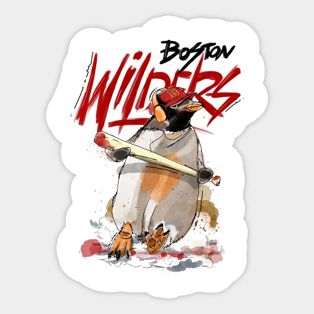 Boston Wilders Color Sticker by GLORIADEWATA